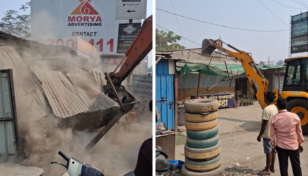 PMC Demolishes 30,600 Sq Ft of Illegal Structures in Baner–Sus BDP Zone, Kharadi, Hadapsar