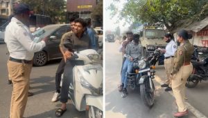 Pune Traffic Police Launch Special Drive Against Triple-Seat Riding