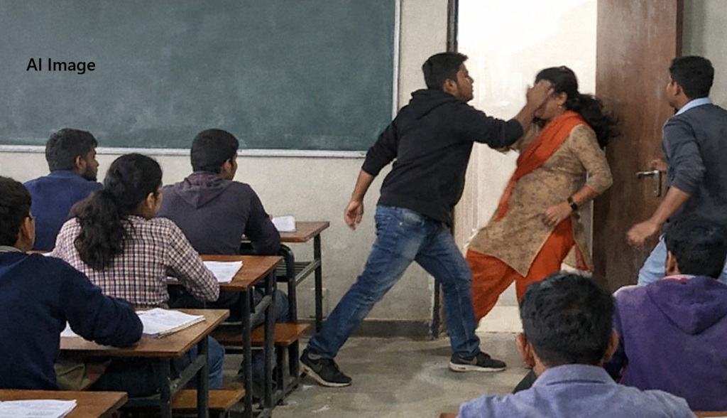 Student slaps teacher in class