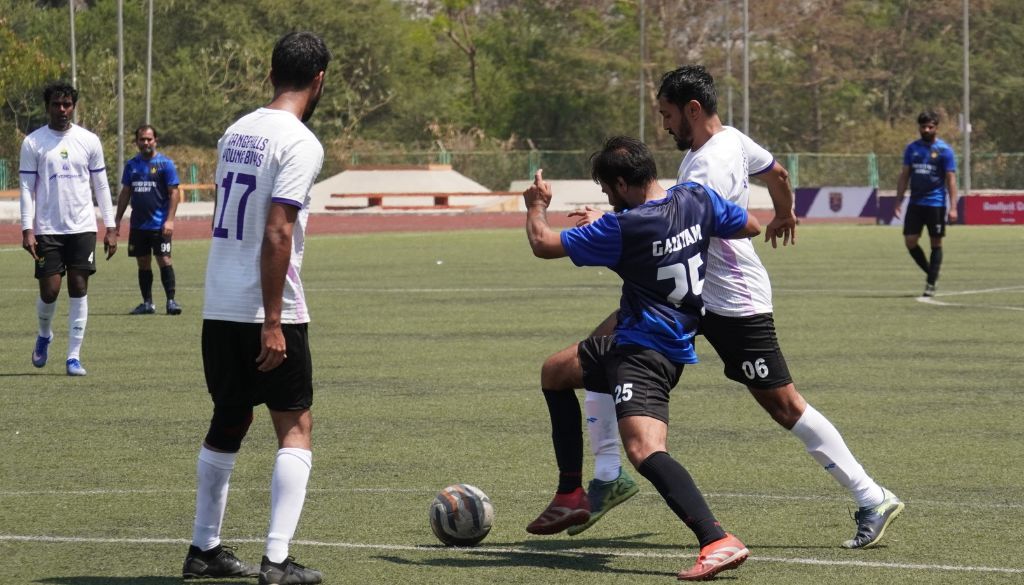 Action photo of Phoenix Sports Academy(Blue Shirt) and Rangehills Young Boys FC(White Shirt)