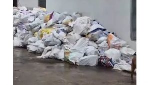 Answer Sheets Damaged in the Rain
