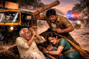 Auto Driver Attacks Passengers with Wooden Plank Over Fare Row