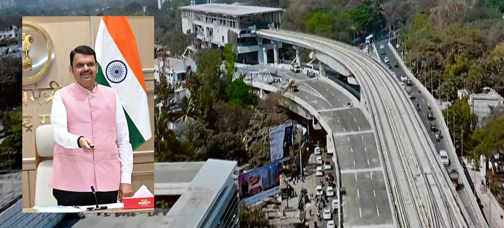 CM Fadnavis inaugurates Pune University flyover