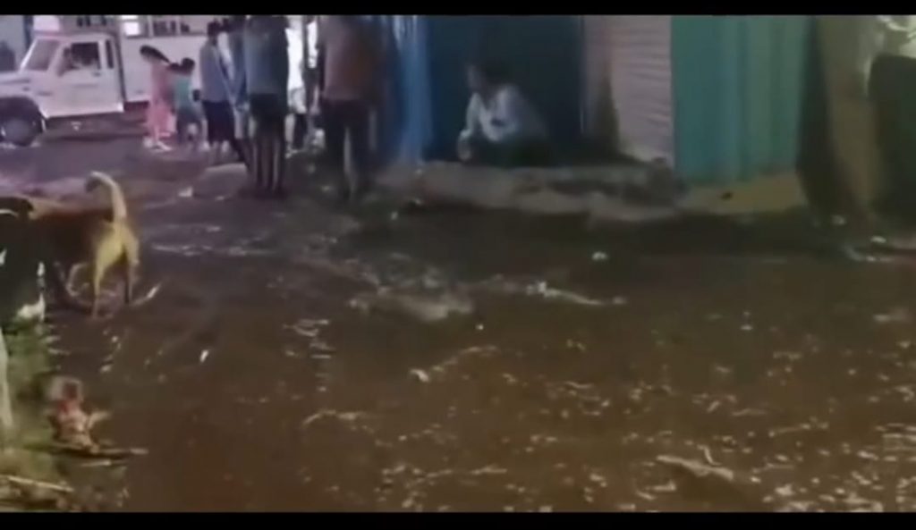 Canal Overflow Triggers Flooding in Manjari Budruk