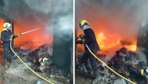 Fire Breaks out at Mattress Factory in Kondhwa
