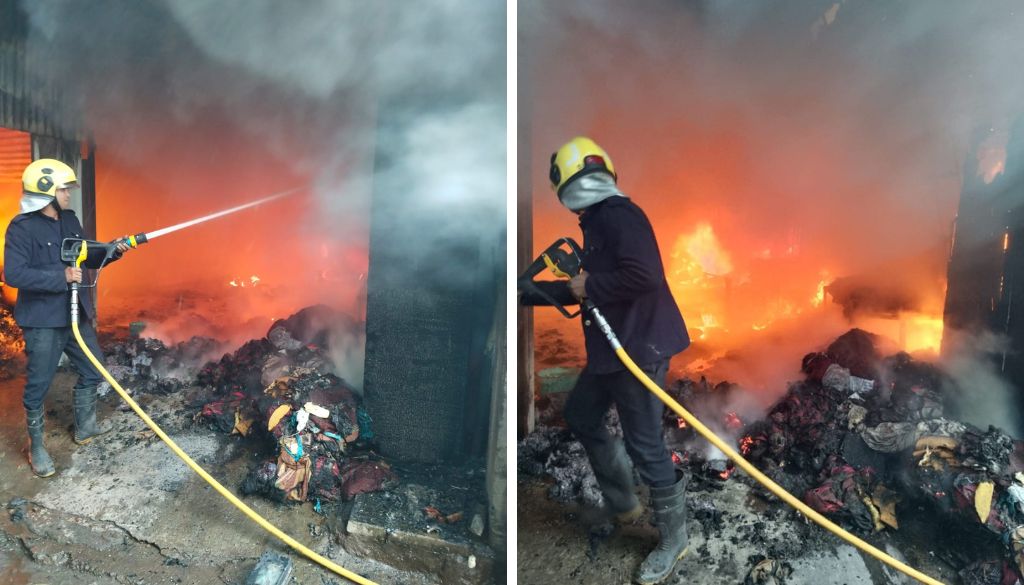 Fire Breaks out at Mattress Factory in Kondhwa