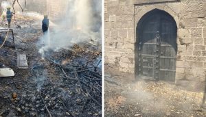 Fire Damages Narayan Darwaja Gate at Historic Shaniwarwada Fort