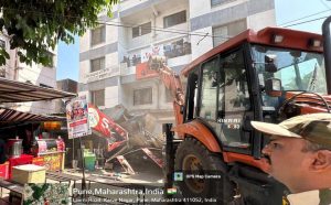 PMC Demolishes 9,600 Sq Ft of Illegal Constructions in Kothrud, Kondhwa and Aundh