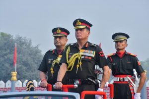 Parade Reviewed by Lt Gen Dhiraj Seth