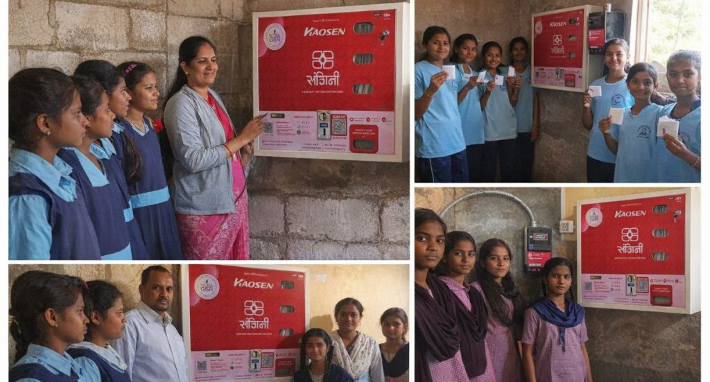 Sanitary Pad Vending Machines Installed in 10 Tribal Schools in Nashik