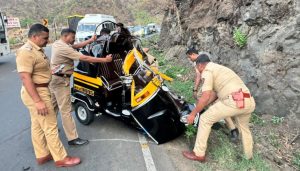 Auto Driver Dead, Three Injured in ST Bus Collision Near Katraj Ghat
