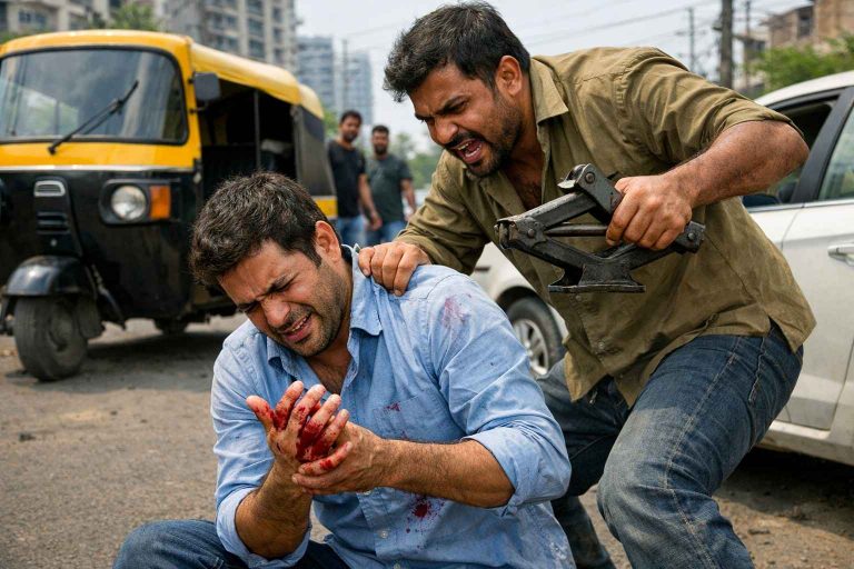 Pune Road Rage: Autorickshaw Driver Attacks Man with Jack in Punawale ...