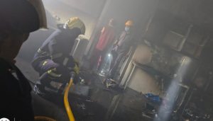 Fire Damages Office of Pravin Masale Company in Hadapsar