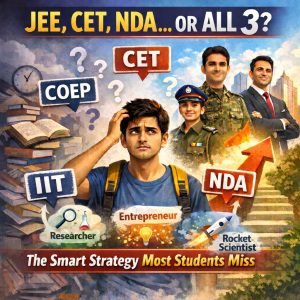 JEE vs CET vs NDA