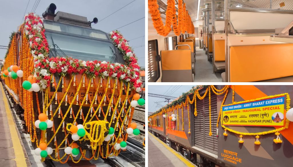 PM Narendra Modi Flags Off Banaras–Pune Amrit Bharat Express from Varanasi