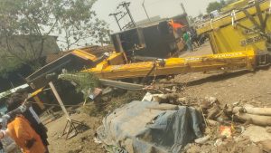 Power outage in Talawade after Crane Collapses Onto 22 kV Feeder Line