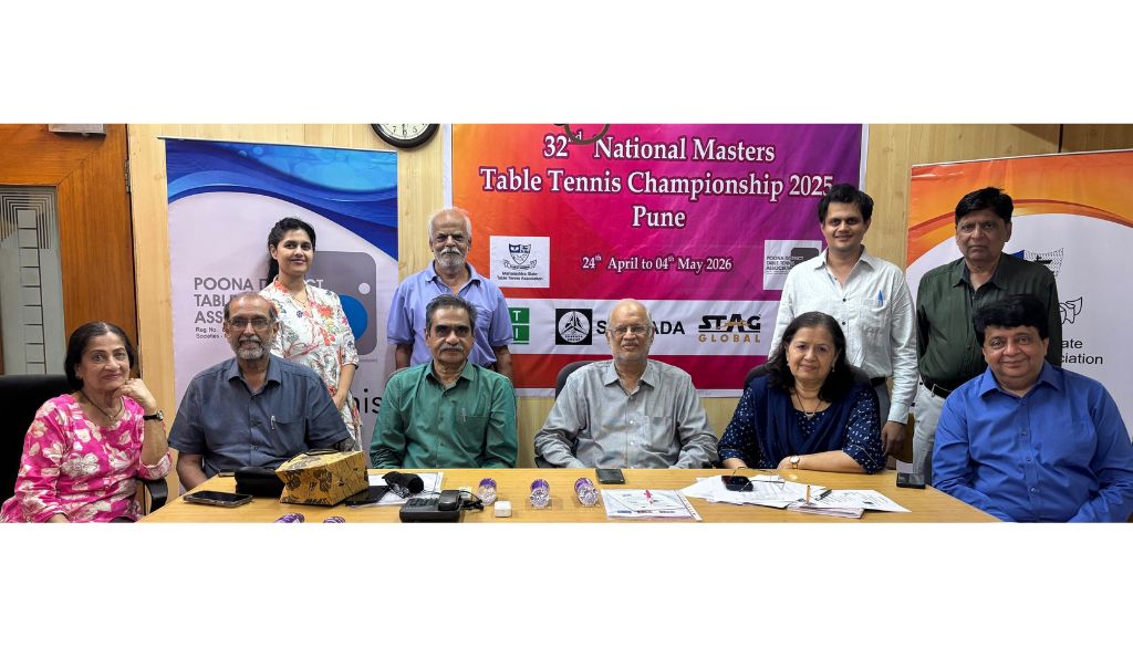 Pune to Host 32nd National Masters Table Tennis Championship