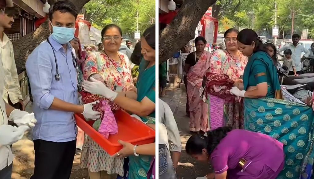 Shirur Doctor Bravely Performs Roadside Delivery to Save Two Lives
