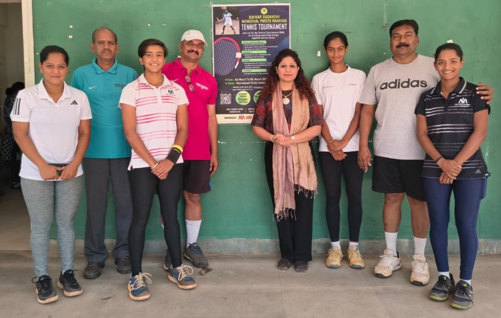 Sugandhi Trust Awards Tennis Scholarships to Rising Stars Swanika Roy and Shravee Deore