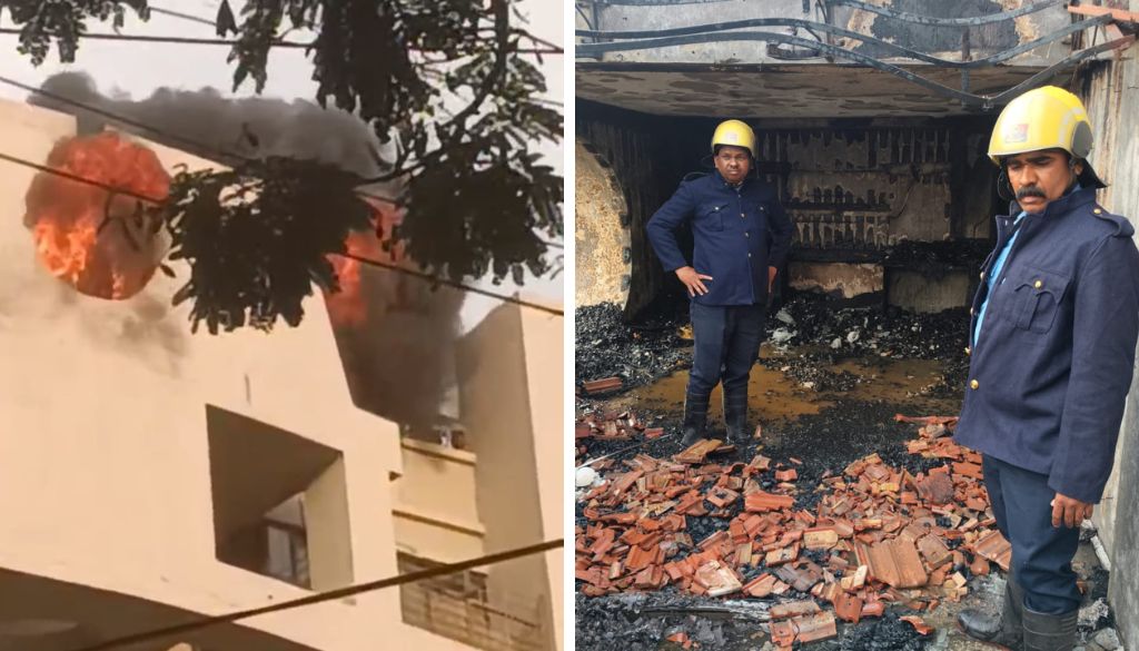 Fire Breaks Out at Kalyani Nagar’s Sky Lounge Building