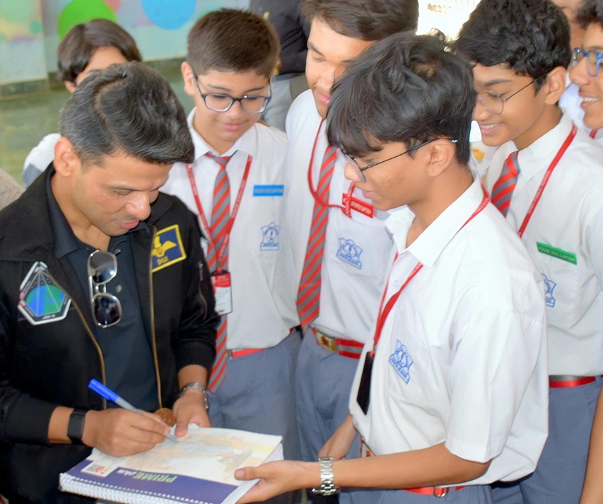Group Captain Shubhanshu at APS Pune