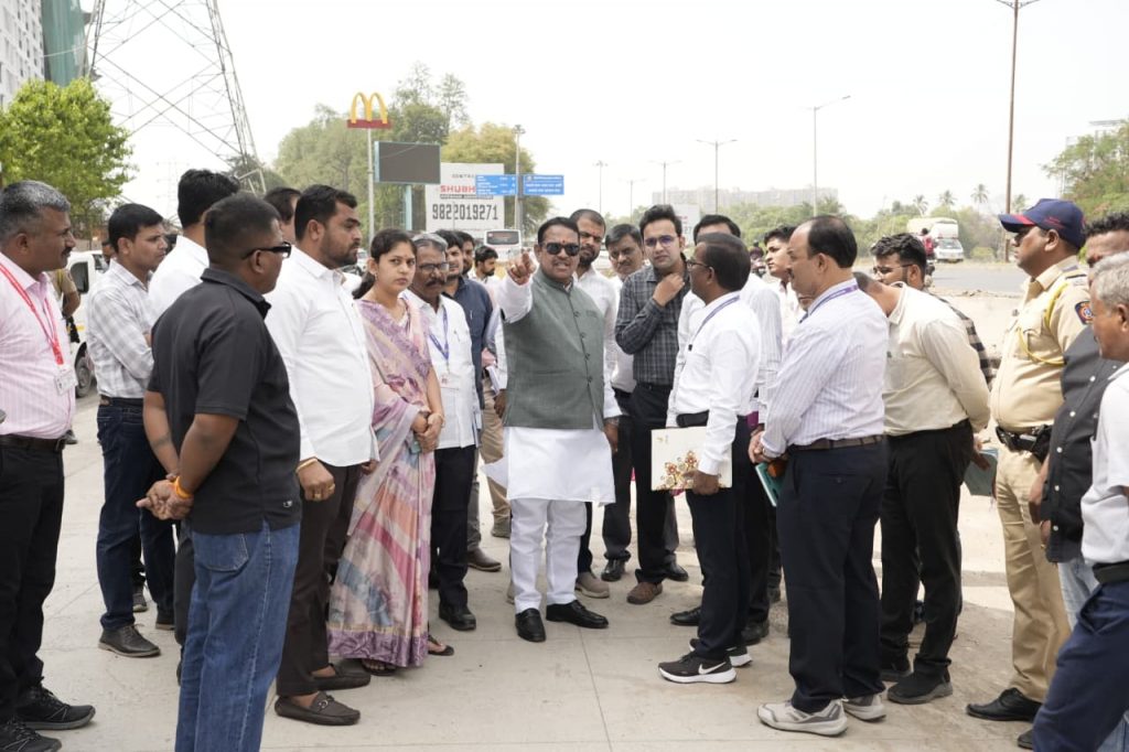 MP Shrirang Barne Pulls Up NHAI Over Alleged Substandard Service Road Work on Mamurdi-Wakad