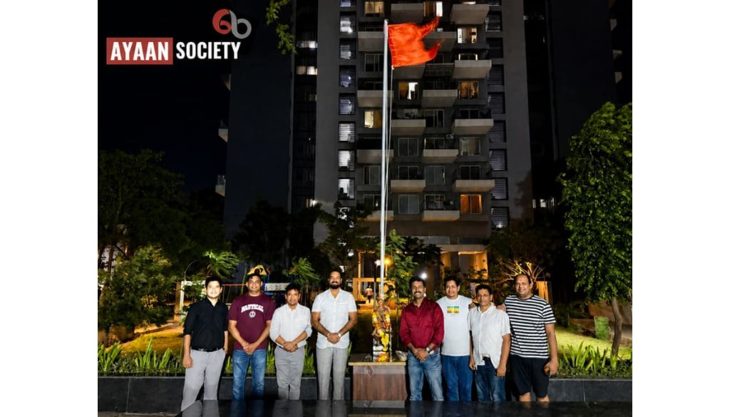 Maharashtra Day Celebrated with Enthusiasm at Ayaan Society in Wagholi, Pune