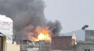 Massive Fire Guts Decoration Material Warehouse in Bibvewadi