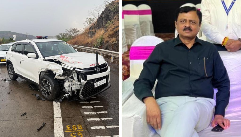 PMPML Chairman Survives Major Road Accident on Pune-Mumbai Highway