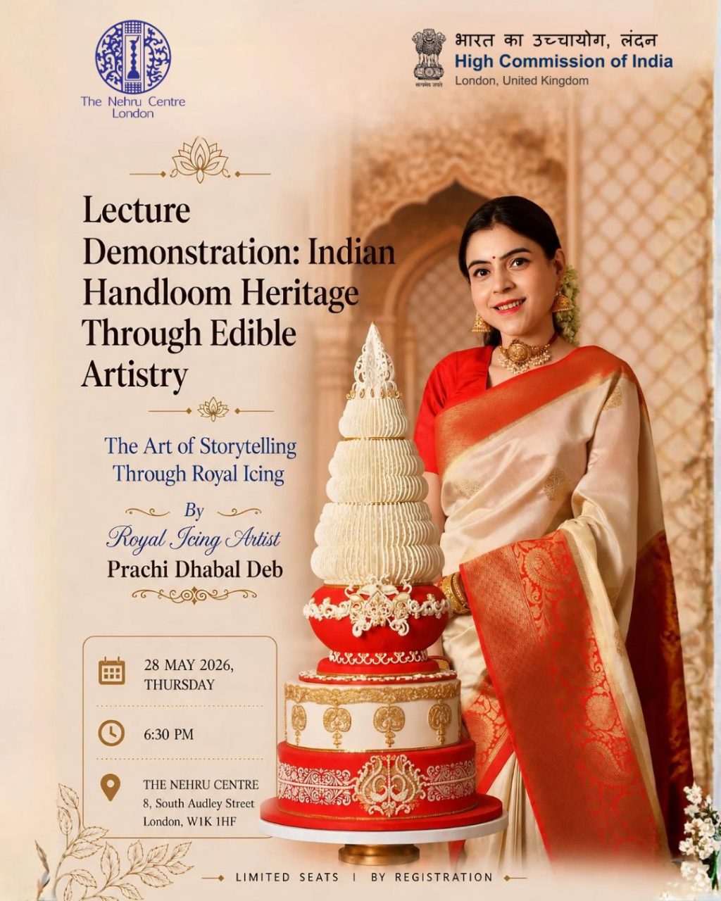 Pune Artist Prachi Dhabal Deb to Present Heritage-Inspired Royal Icing Session at The Nehru Centre
