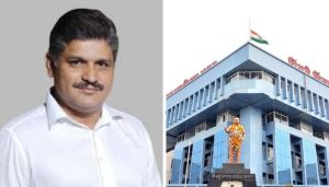 Rahul Kalate with PCMC building