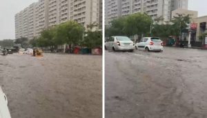 Severe Waterlogging Near Wadkar Mala on Mohammadwadi Road