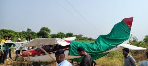 Trainee Aircraft Crash-Lands Near Baramati