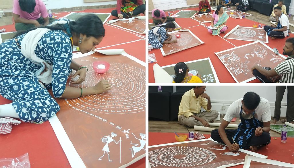 Warli Painting Workshop in Pune Aims to Boost Tribal Art and Artists