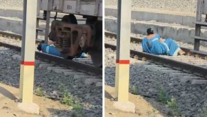 Woman Lies on Railway Track to Escape Goods Train at Patas Station