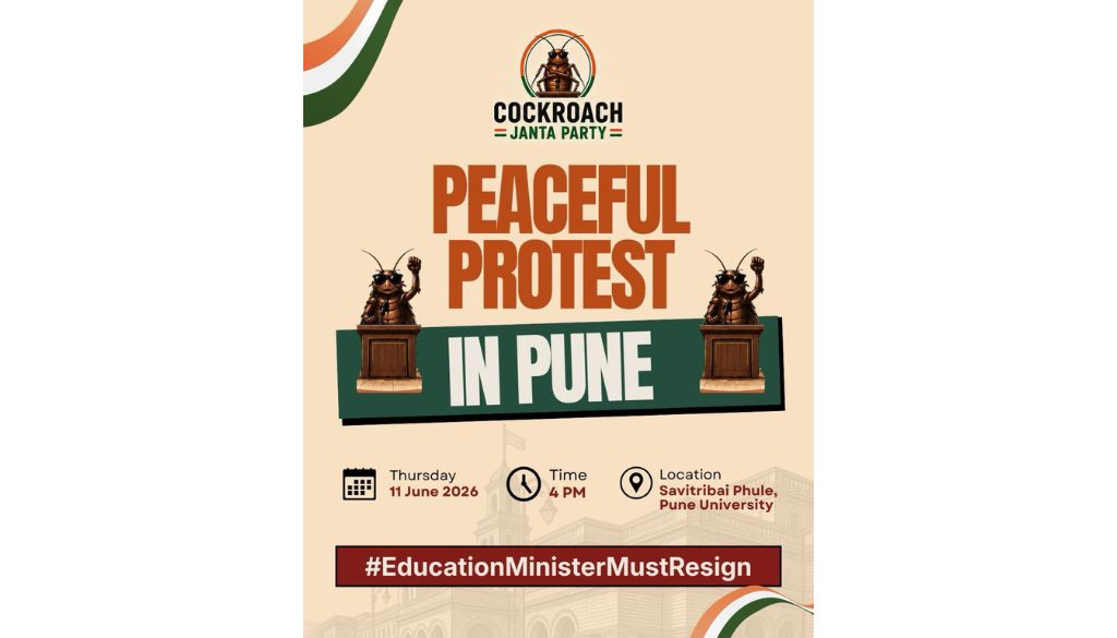 After Jantar Mantar Cockroach Janata Party to Protest in Pune on June 11