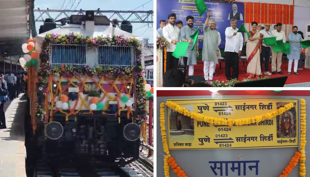 Ashwini Vaishnaw Flags Off First-Ever Pune–Shirdi Direct Train