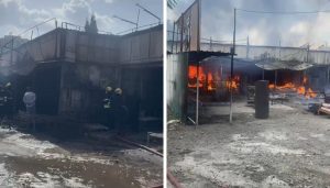 Fire Near Petrol Pump at Handewadi Chowk Sparks Panic