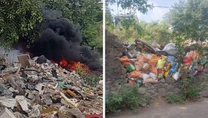 Garbage Fire Near Solapur Bazaar Puts Focus on Civic Neglect