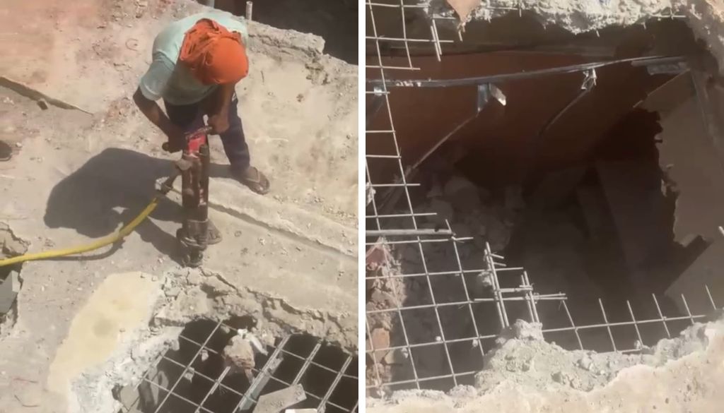 Manual Labour Used as PCMC Resumes Demolition of Illegal Phugewadi Structure Linked to Hooch Tragedy Accused on Second Day