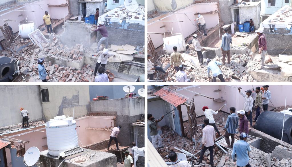 PCMC Demolishes Key Accused’s House in Phugewadi Crackdown