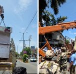 Pune: PCMC Removes 35 Illegal Stalls Near Schools and Colleges in Special Anti-Encroachment Drive