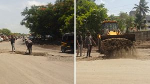 PMC Begins Road Reinstatement Work at Sayyed Nagar After Officials Visit Site