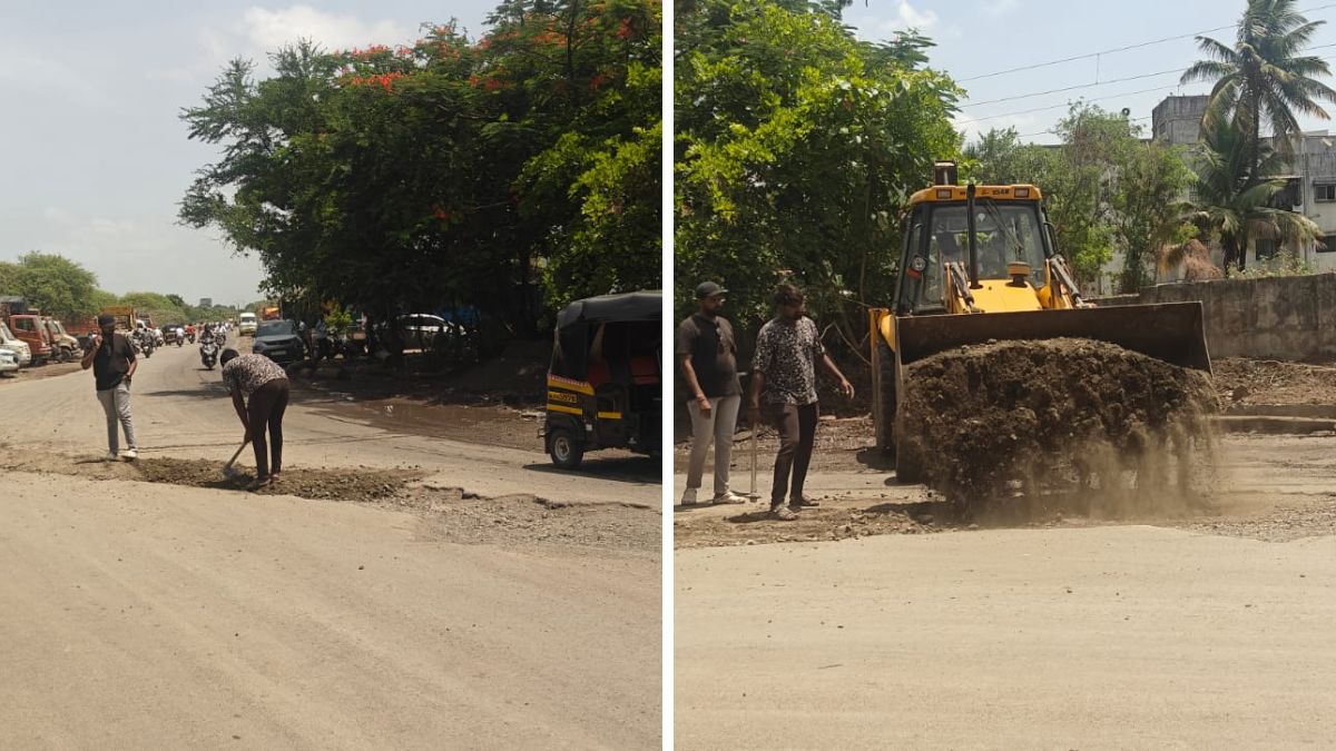 PMC Begins Road Reinstatement Work at Sayyed Nagar After Officials Visit Site