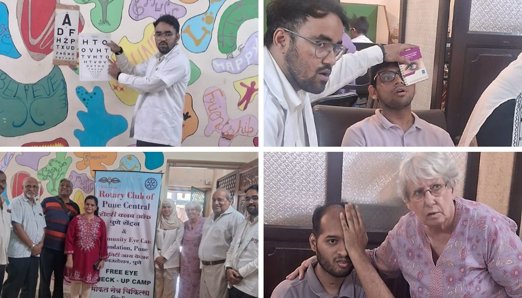 Rotary Club Pune Central Organises Free Eye Camp for Special Needs Children at Buddy Centre