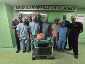 YCM Hospital Performs Five-Hour Surgery to Remove 20.1-kg Malignant Tumour