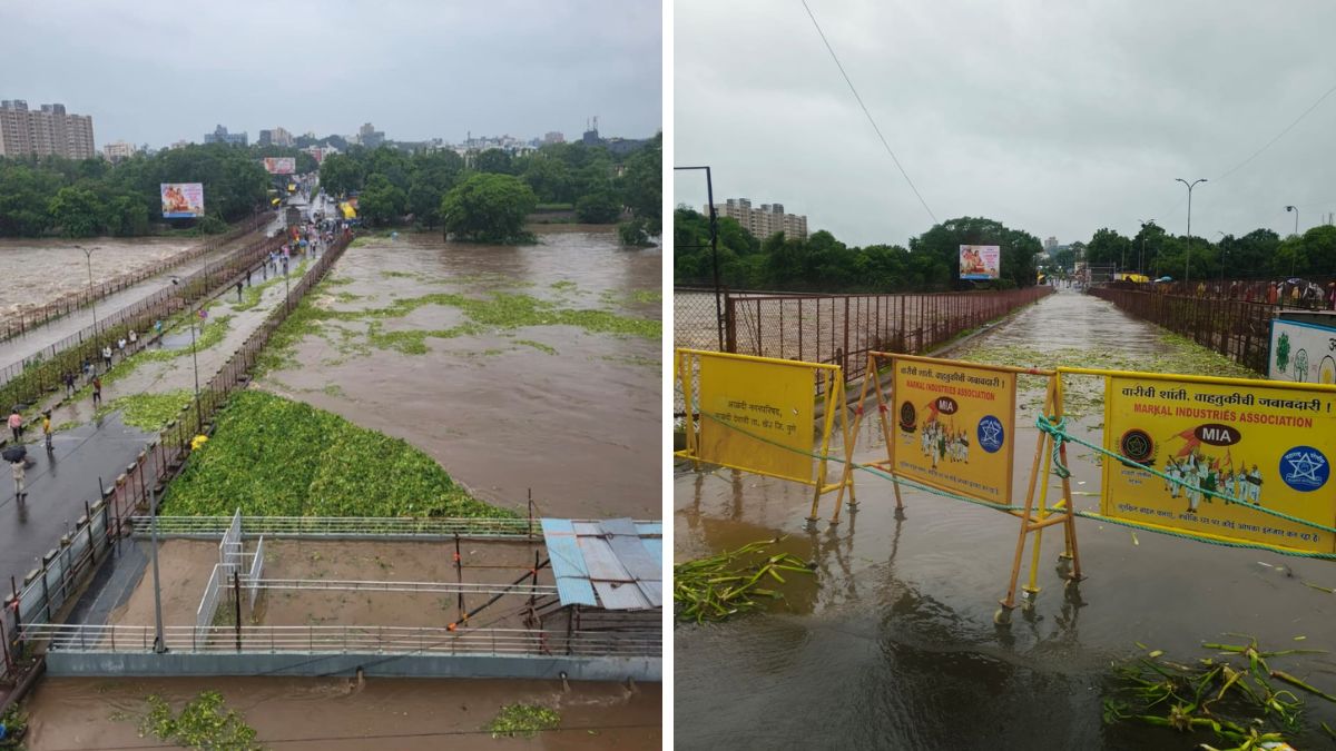 All Bridges Over Indrayani River in Alandi Temporarily Closed Due to Rising Water Levels