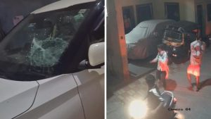 Armed Youths Vandalise Vehicles in Keshav Nagar, Mundhwa; CCTV Footage Surfaces