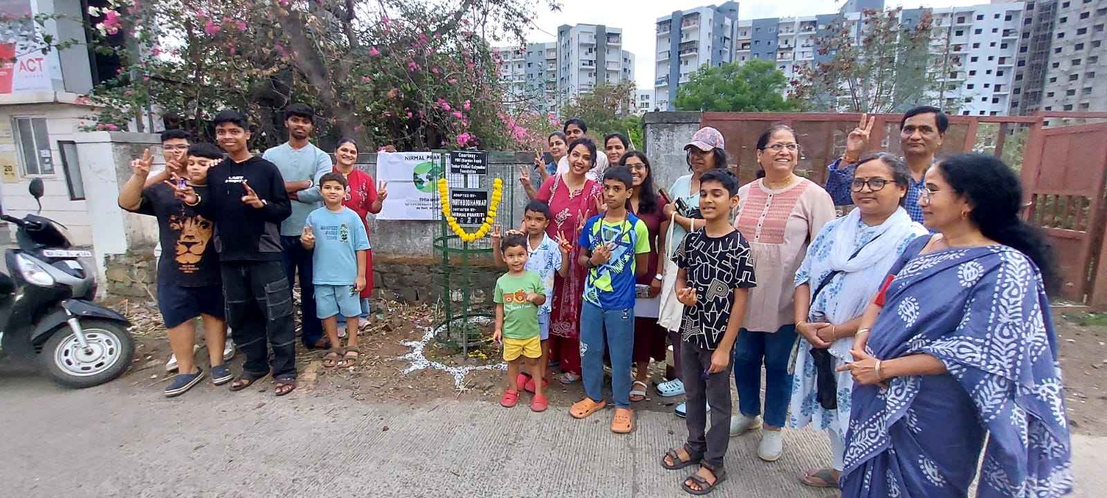 Children Lead Tree Adoption Drive in Pisoli to Promote Environmental Conservation