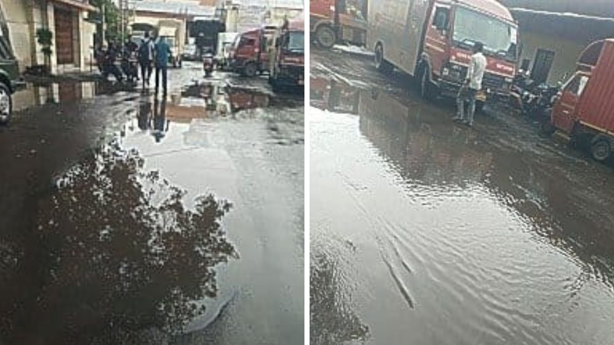 Drainage Water Stagnation Near Pune Railway Station Parcel Office